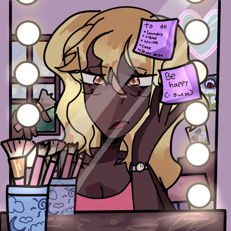 mirror girlie